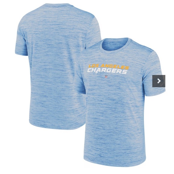 NIKE LA Chargers Powder Blue Performance T-Shirt‎ - Picture 1 of 4